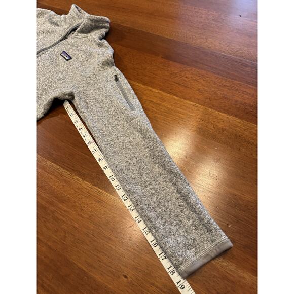 Small Patagonia Sleeve Quarter Zip Pullover Gray Sweater - Picture 7 of 11